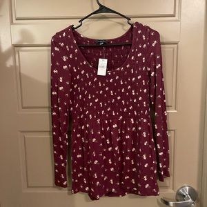 American eagle red floral